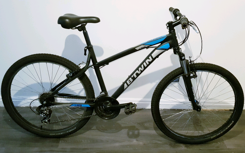 btwin rockrider 340 grey mtb cycle